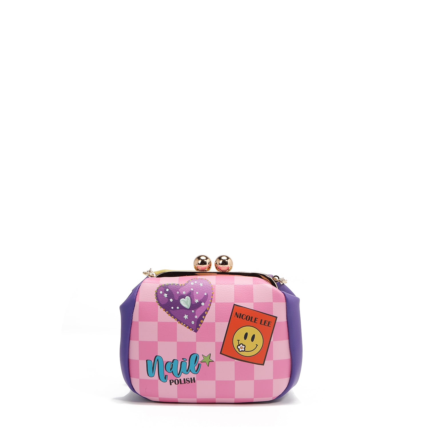 MINI BOLSO CRUZADO CON CIERRE KISS LOCK (NAIL POLISH)