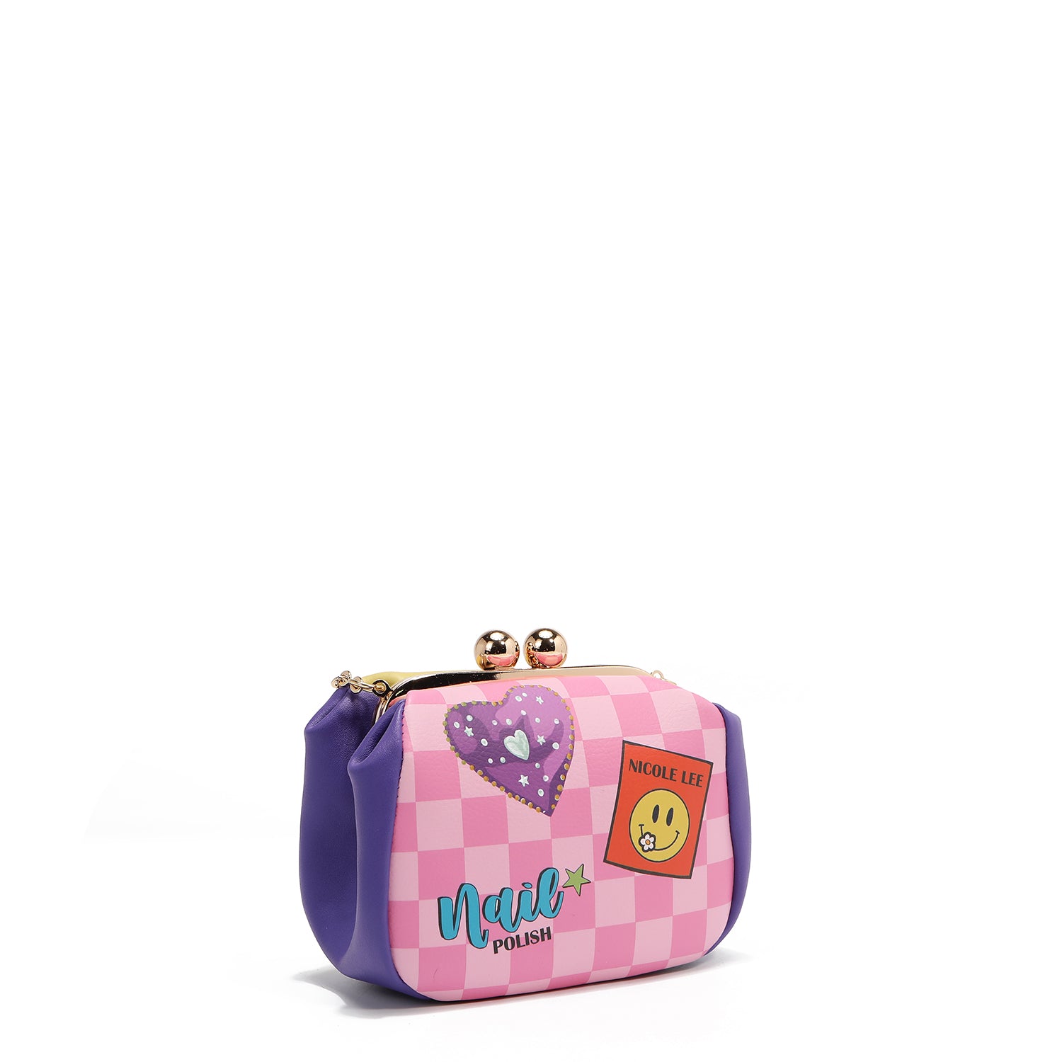 MINI BOLSO CRUZADO CON CIERRE KISS LOCK (NAIL POLISH)