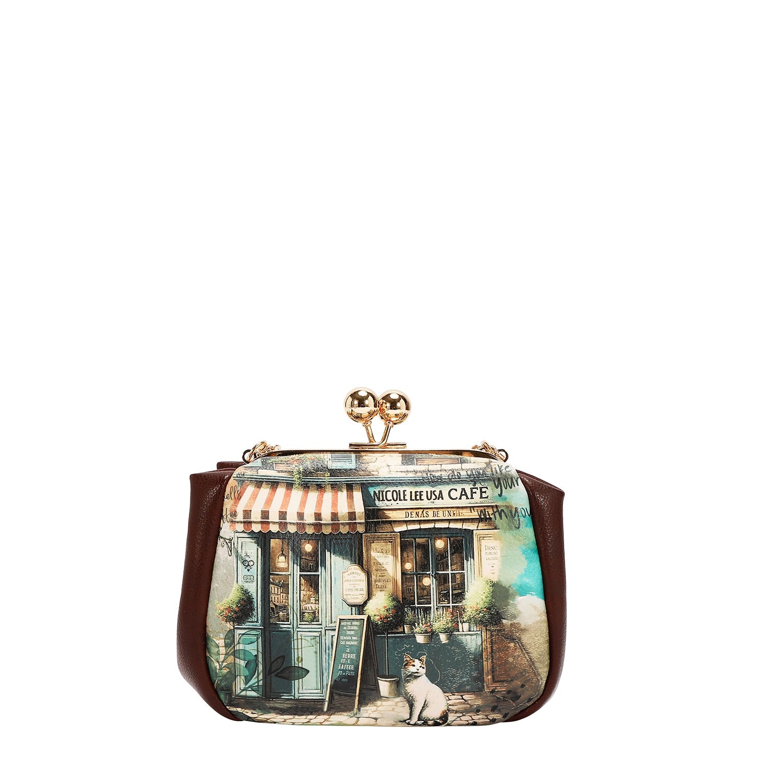 MINI BORSA A TRACOLLA CON CHIUSURA A SCATTO<tc>VIRTUAL FRIEND</tc>)