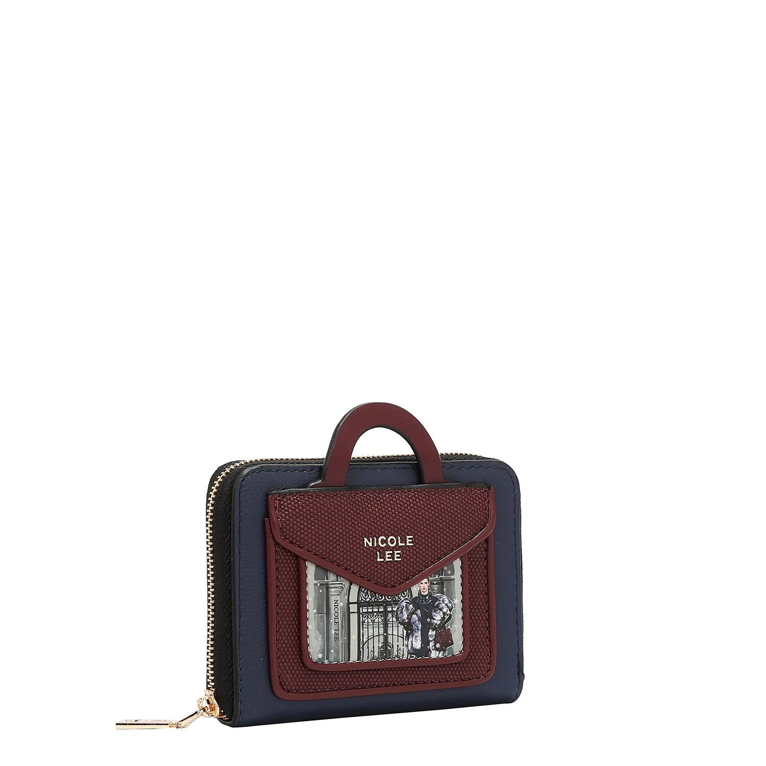 SMALL COMPACT ZIPPERED WALLET (<tc>MODA SNOWFLAKE</tc>)
