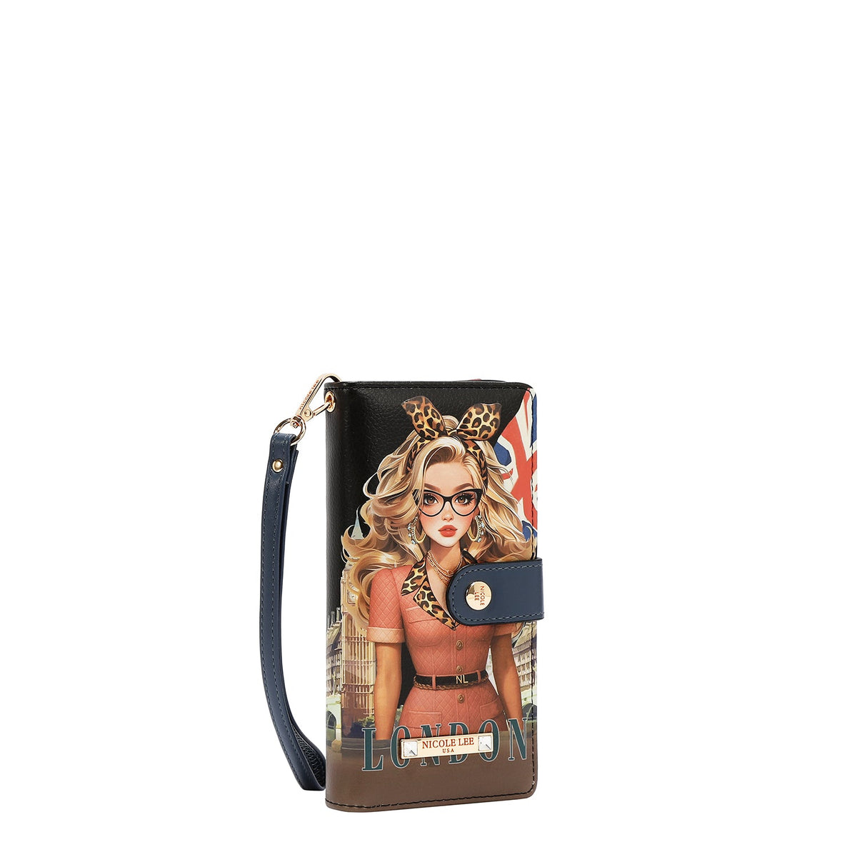 ORGANIZADOR DE CARTERA DE PULSERA (LONDON EYE-NEGRO)