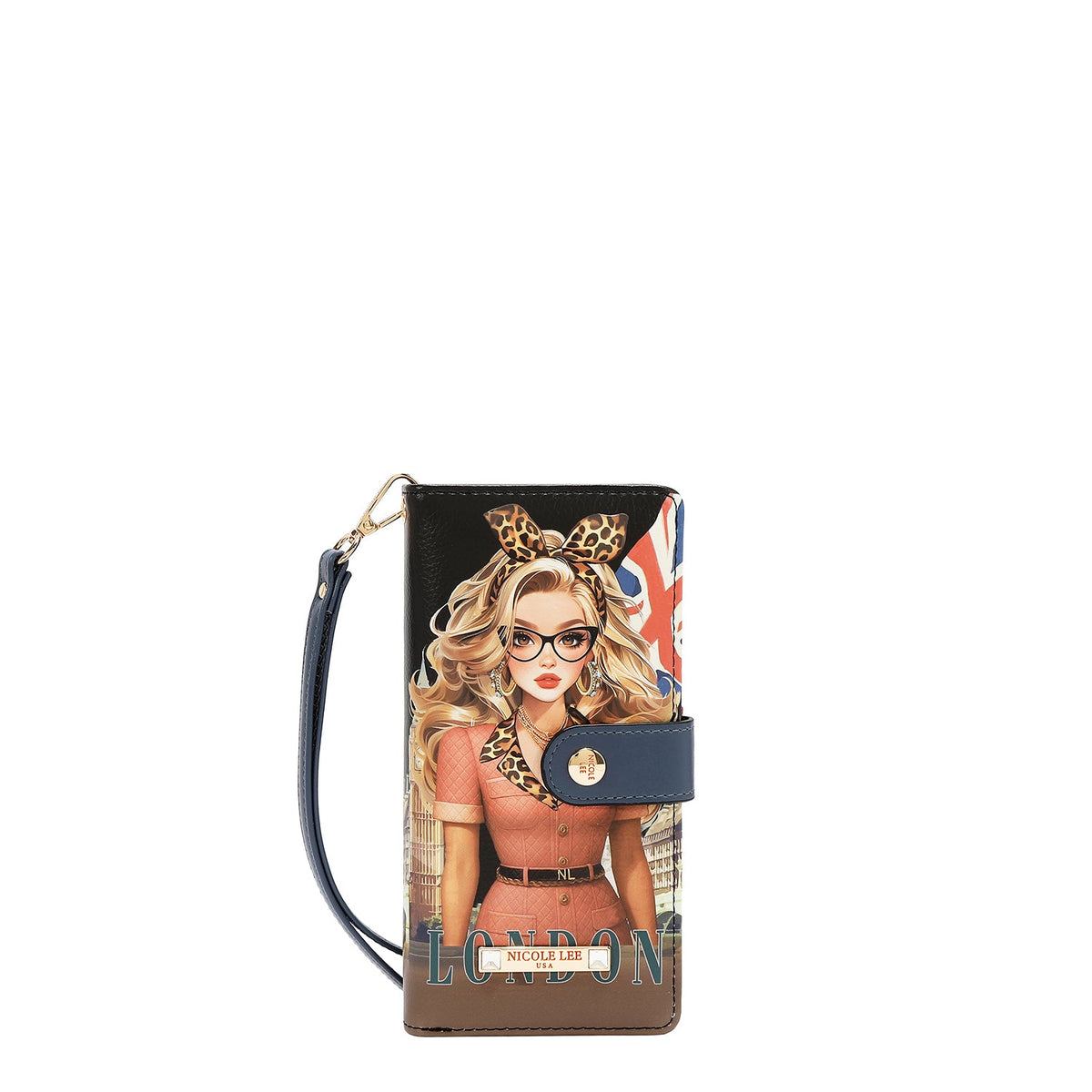ORGANIZADOR DE CARTERA DE PULSERA (LONDON EYE-NEGRO)