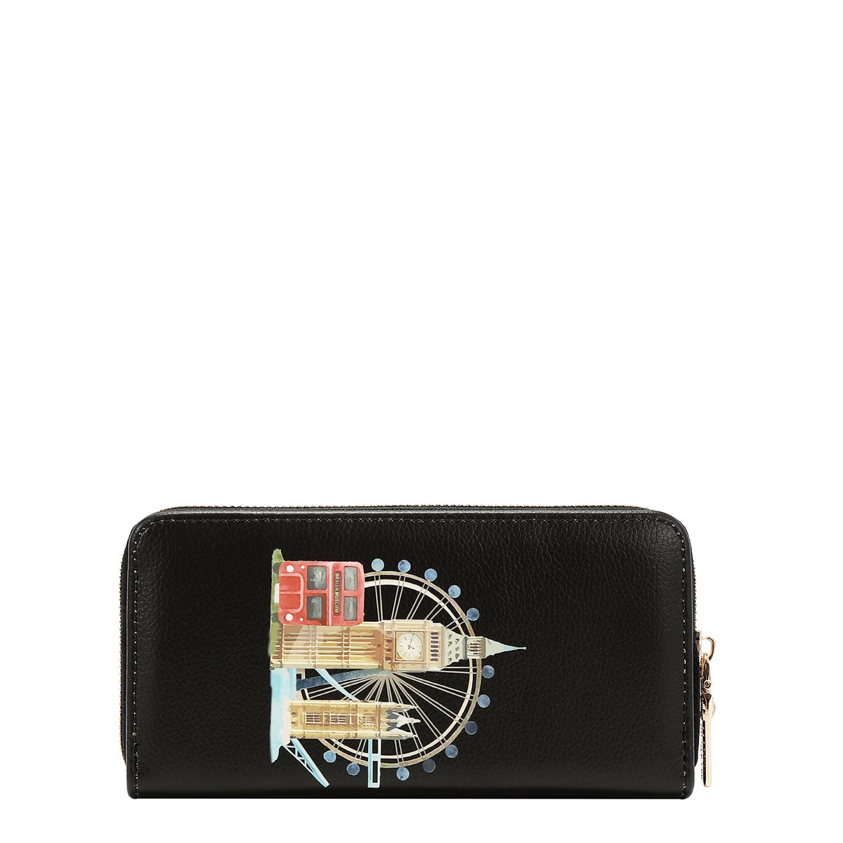 CONJUNTO DE 5 PZ BOLSO CONVERTIBLE A MOCHILA (LONDON EYE-NEGRO)