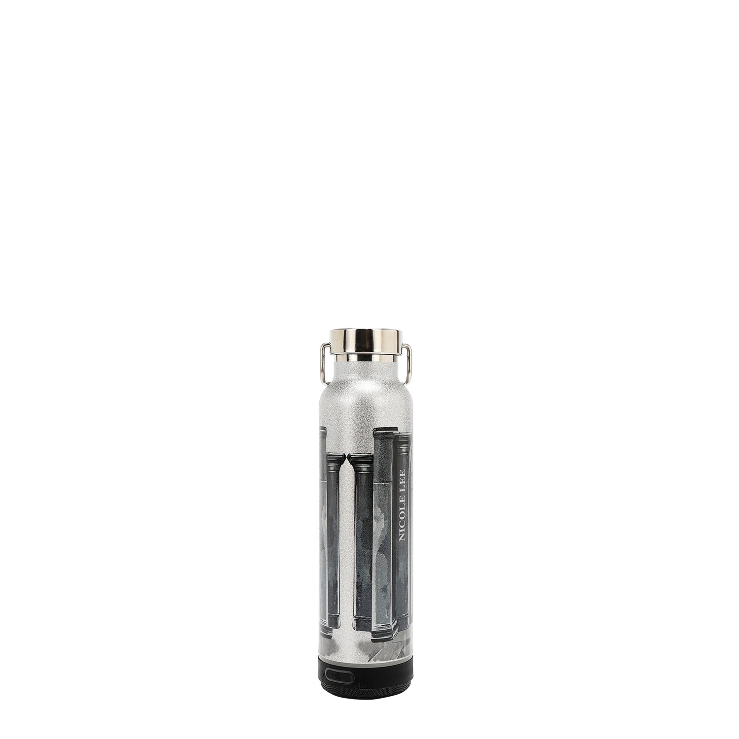 VASO TÉRMICO CON ALTAVOZ BLUETOOTH (MODA SNOWFLAKE)