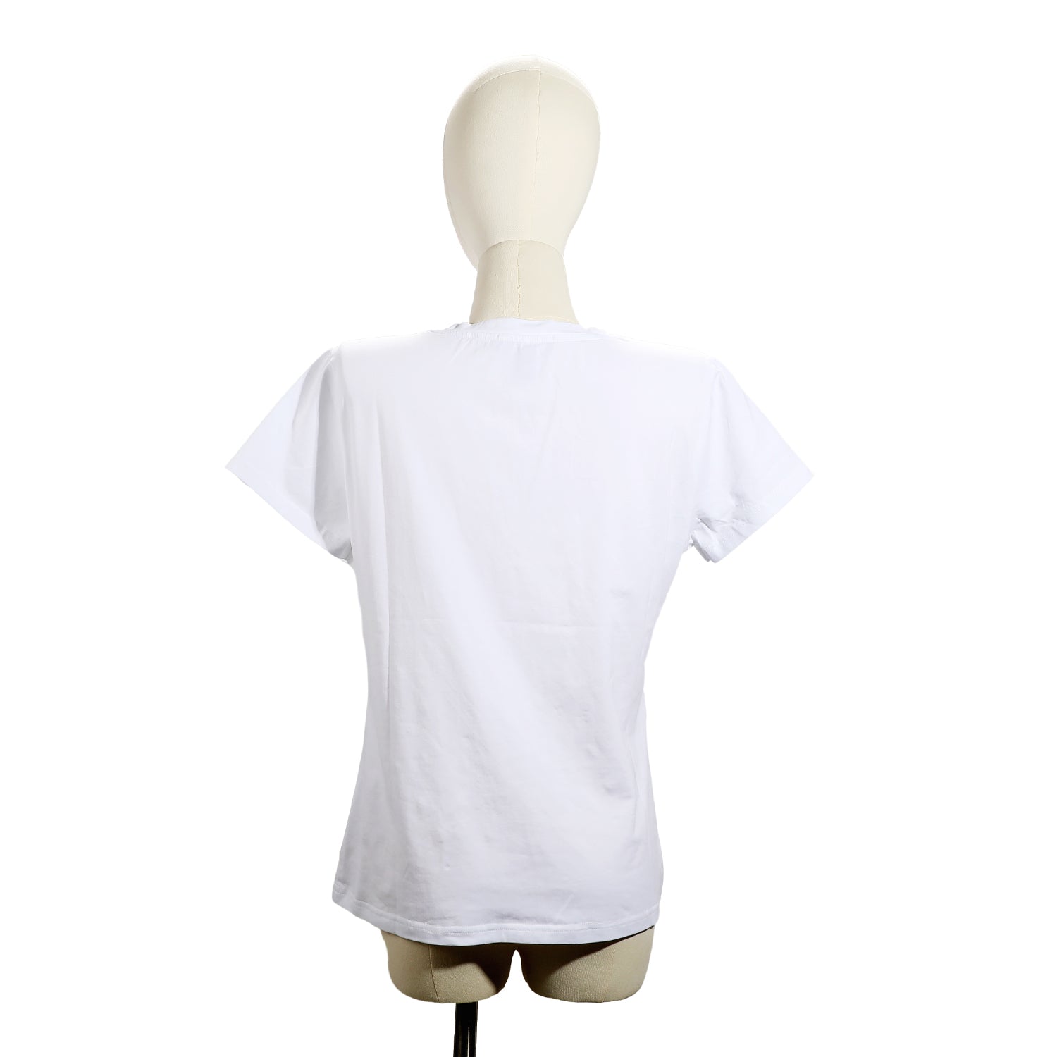 T-SHIRT ALLA MODA CON SCOLLO A V (<tc>DREAM COMES TRUE</tc> NERO)