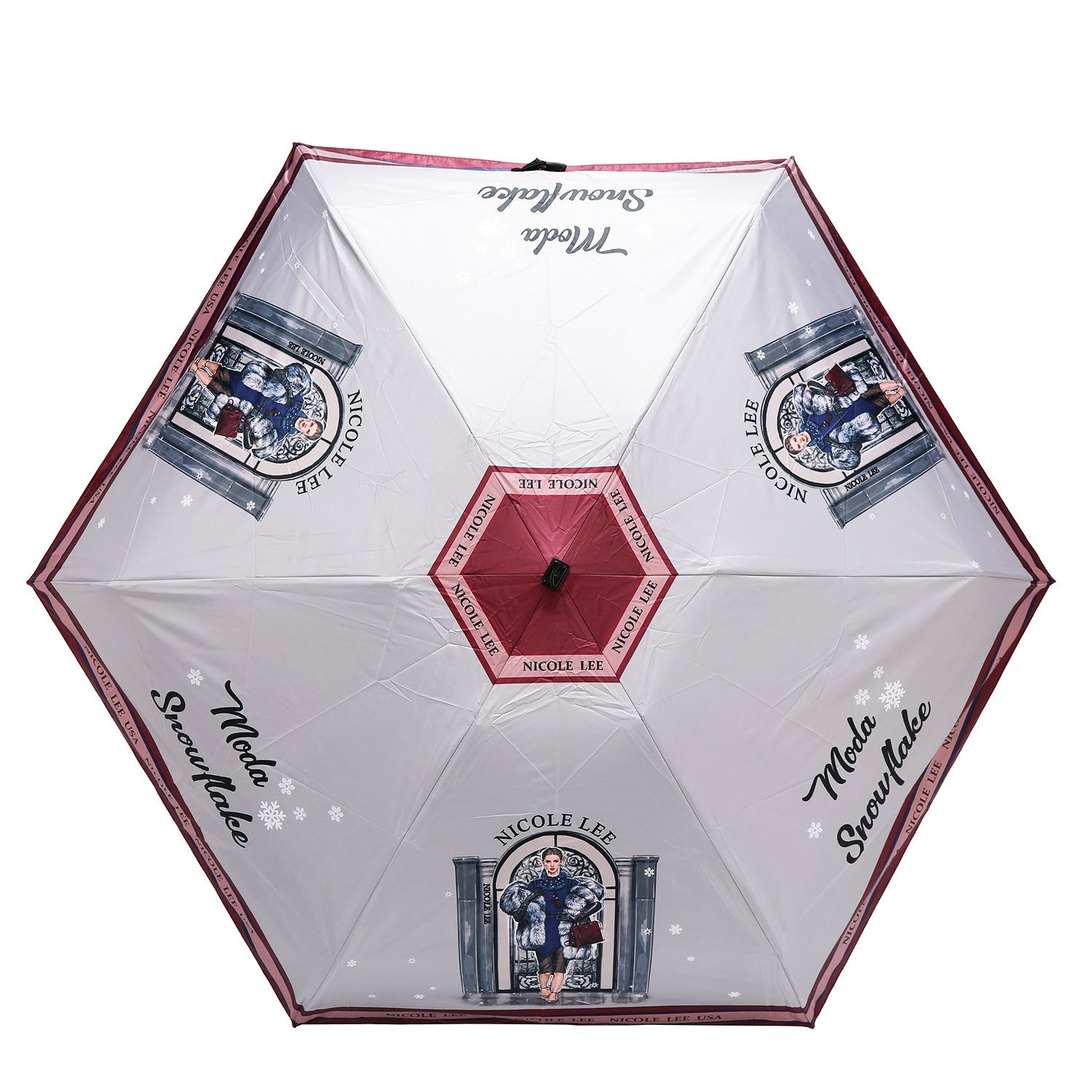 PARAGUAS COMPACTO (MODA SNOWFLAKE)