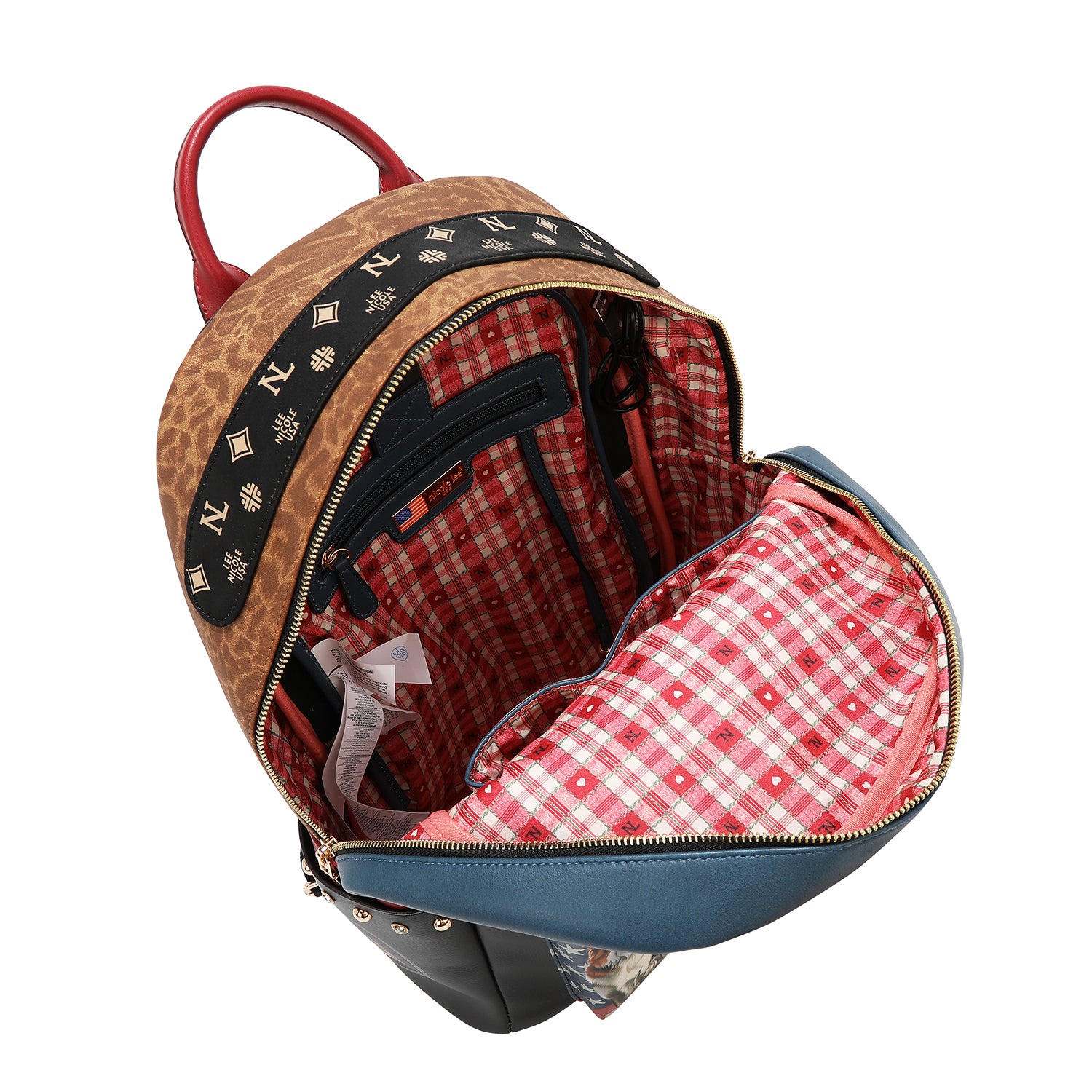 GROSSER MODERNER RUCKSACK MIT USB-LADEANSCHLUSS UND TASCHE (<tc>DREAM COMES TRUE</tc>)