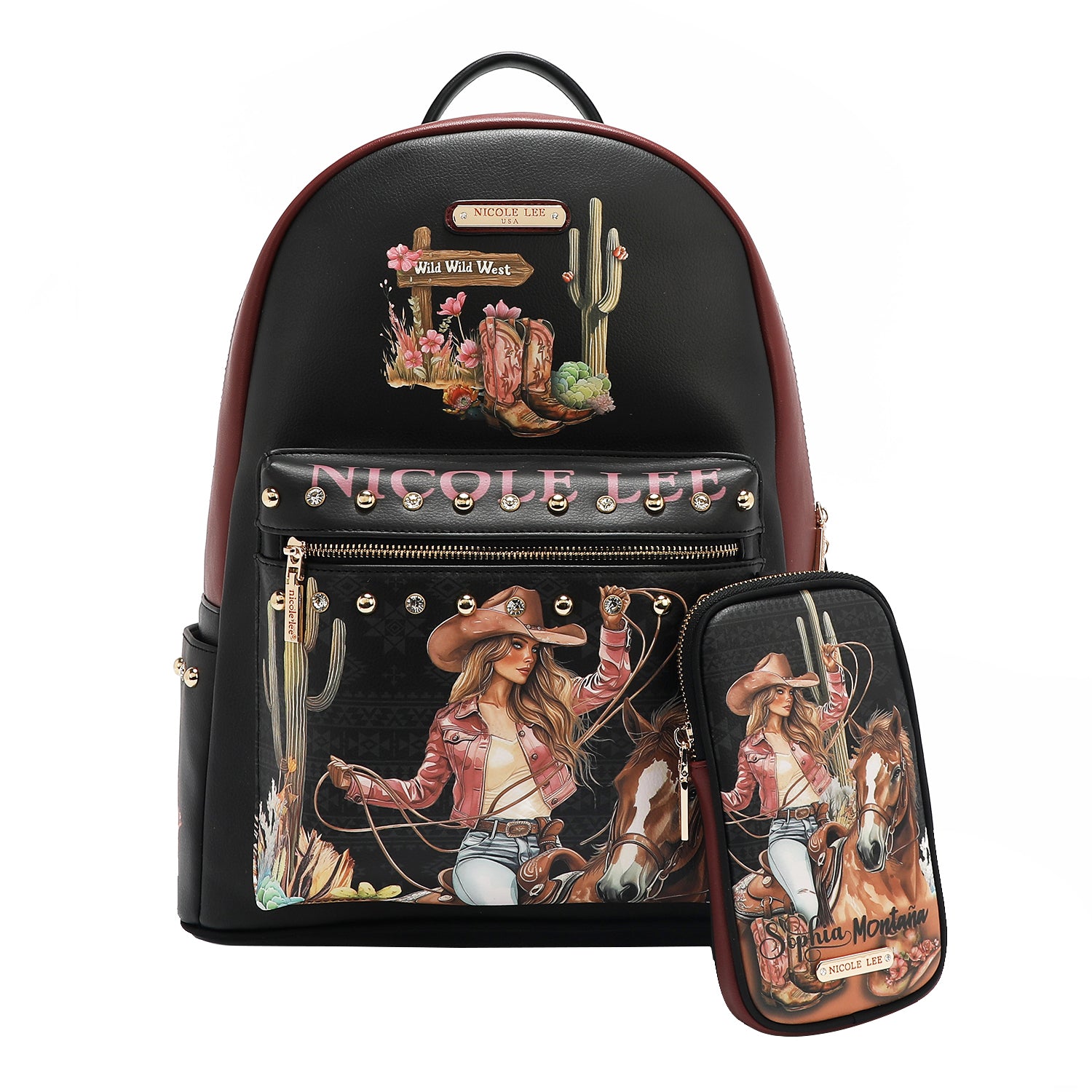 GROSSER MODERNER RUCKSACK MIT USB-LADEANSCHLUSS UND TASCHE (<tc>SOFIA MONTANA</tc>)