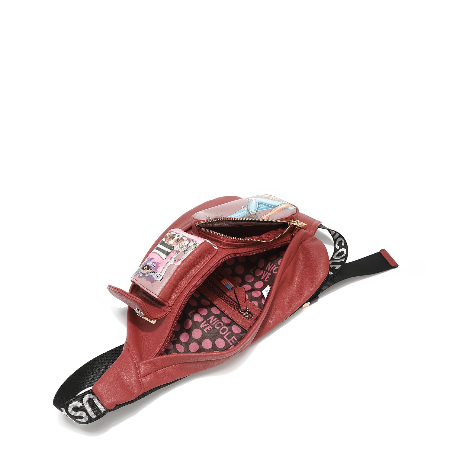 MOCHILA CRUZADA CON BOLSILLOS EXTERIORES