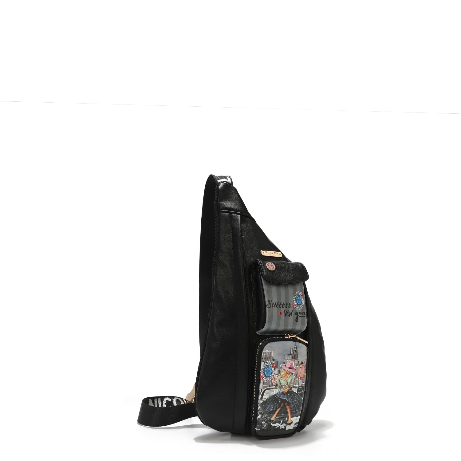 MOCHILA CRUZADA CON BOLSILLOS EXTERIORES