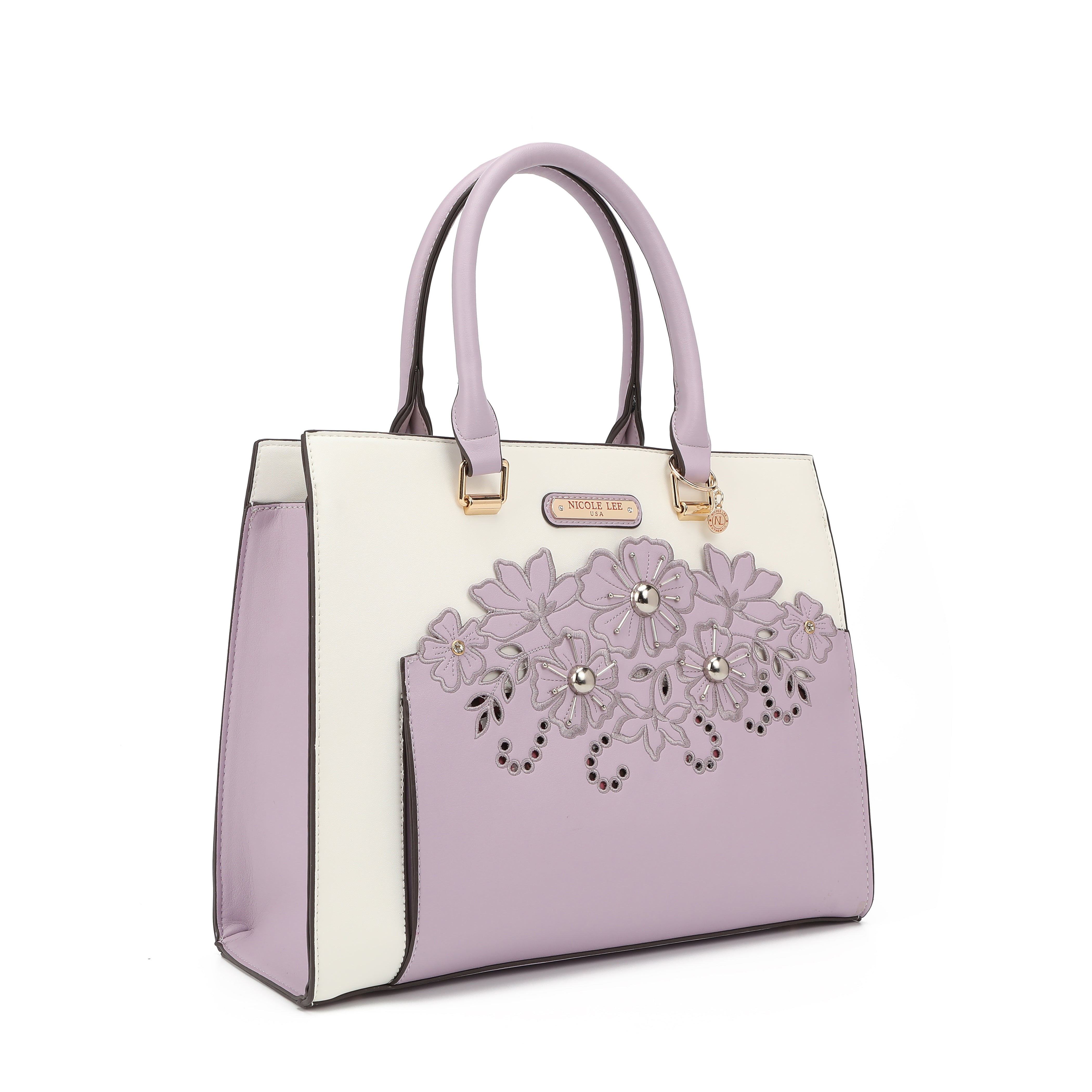 BOLSO TOTE CON BORDADO FLORAL
