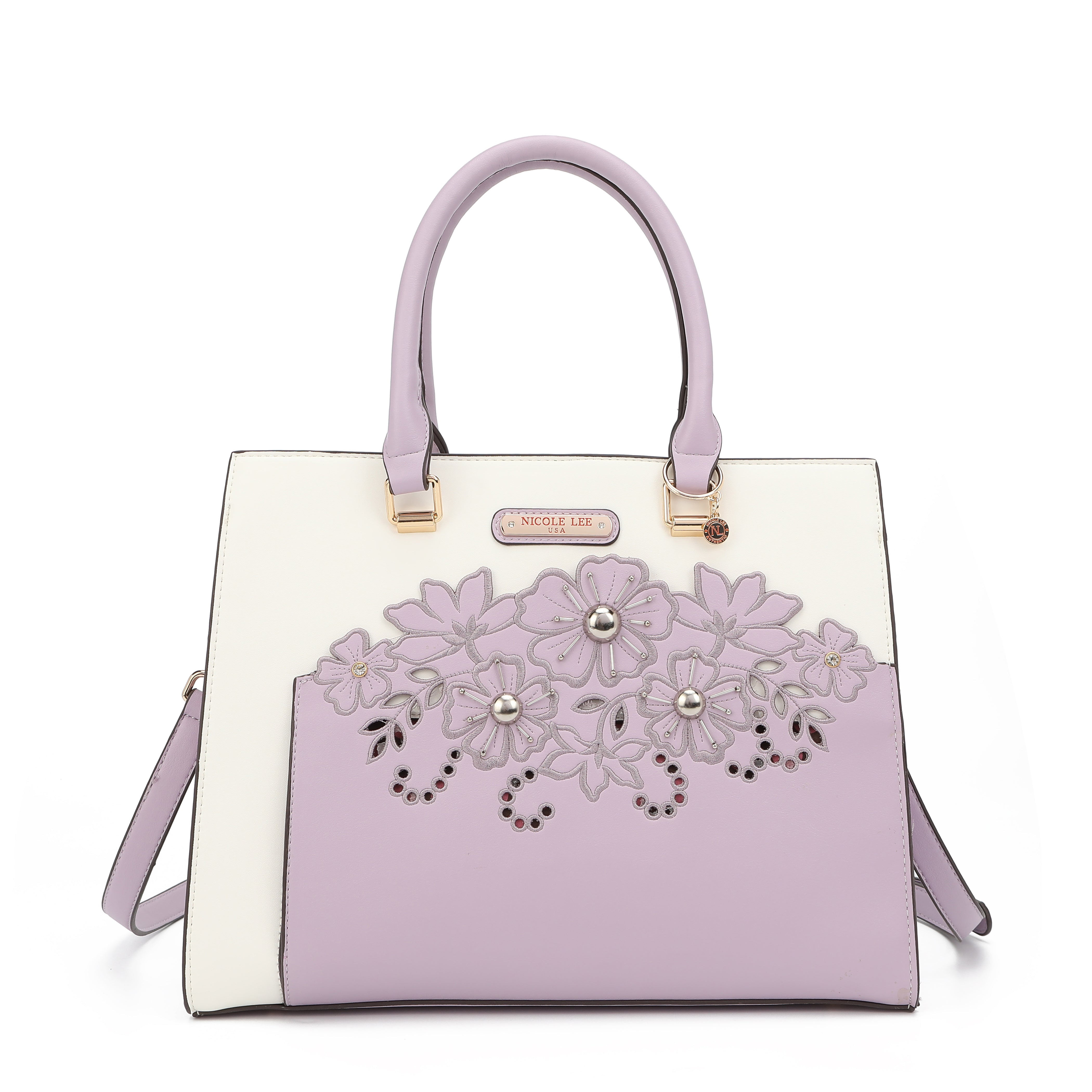 BOLSO TOTE CON BORDADO FLORAL