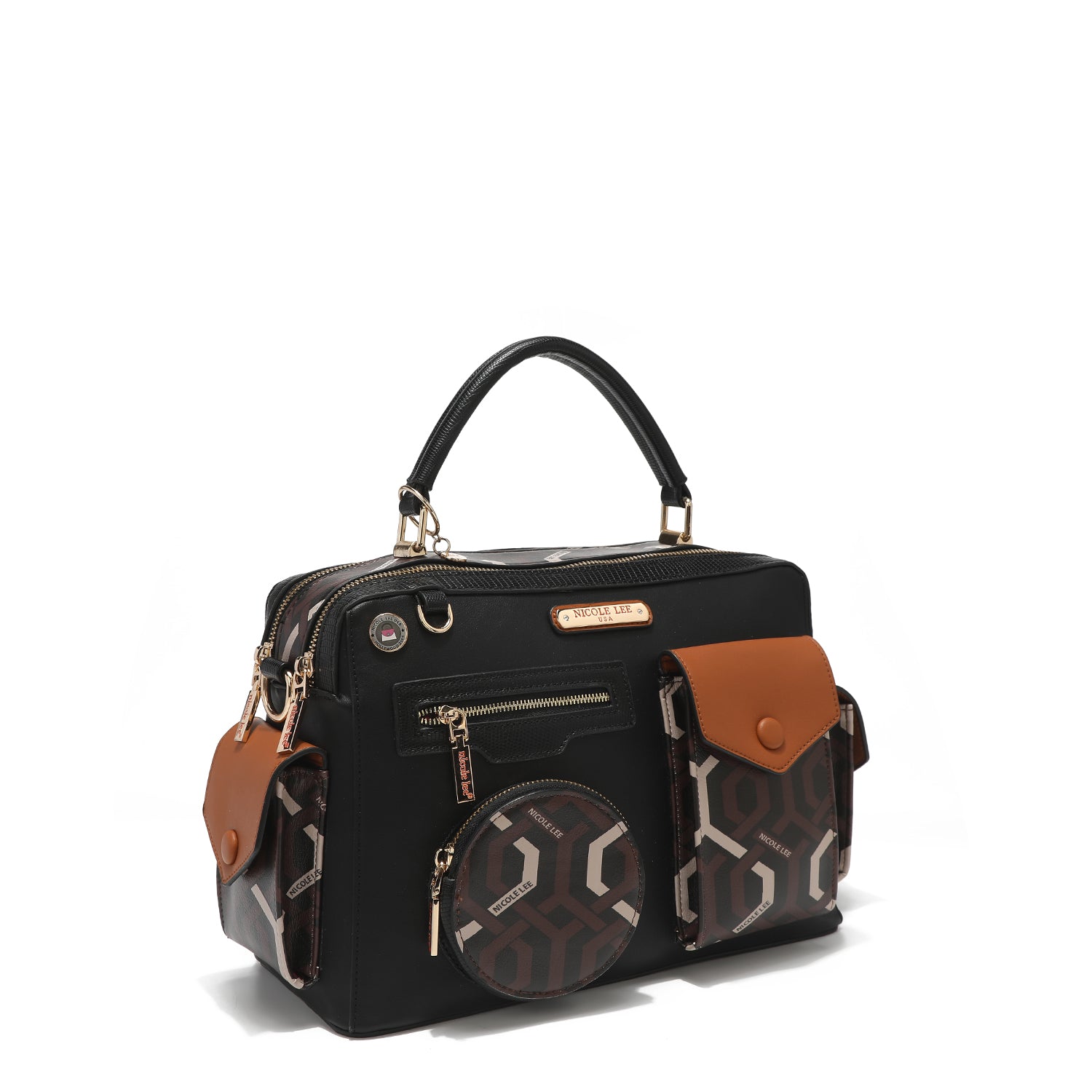 BOLSO MENSAJERO MEDIANO "GEOMETRIC"