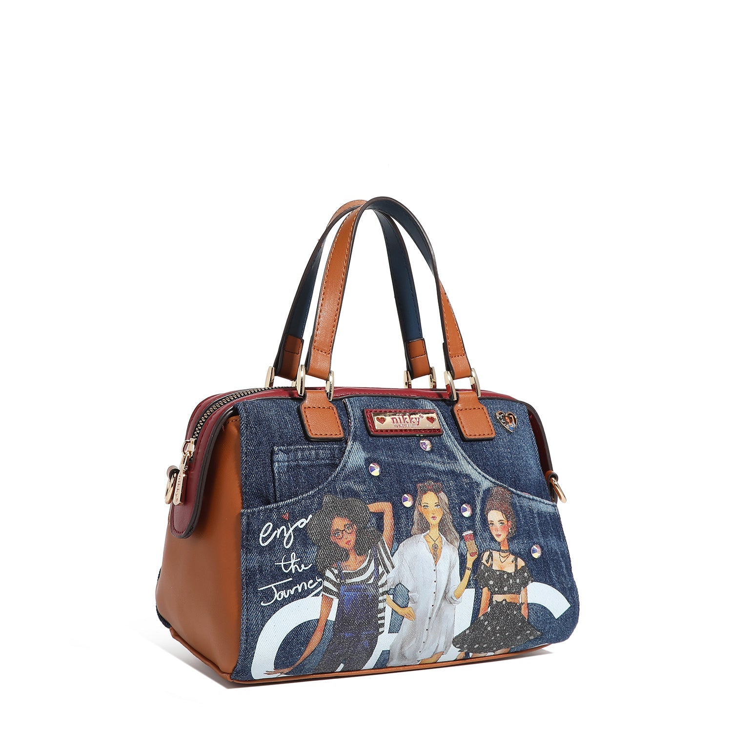 BOSTON SMALL MESSENGER BAG <tc>Denim</tc>