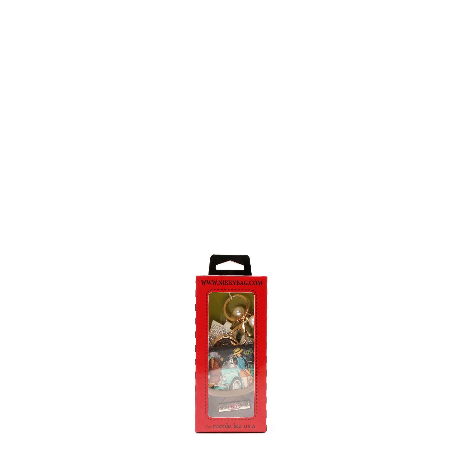 PORTE-CLÉS AVEC SUPPORT POUR CASQUE ET BRACELET EN PERLES <tc>NIKKY</tc>