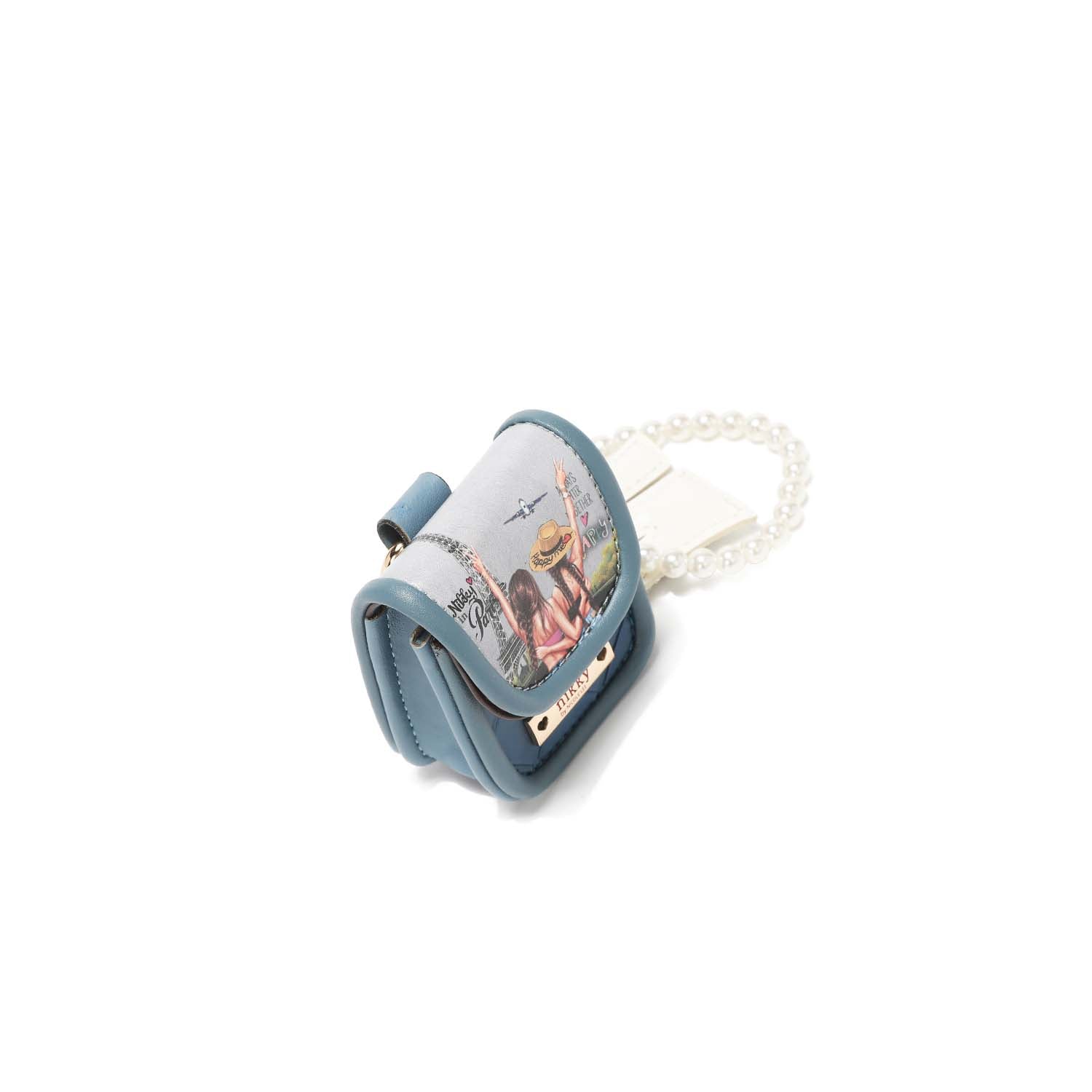 PORTE-CLÉS AVEC SUPPORT POUR CASQUE ET BRACELET EN PERLES <tc>NIKKY</tc>