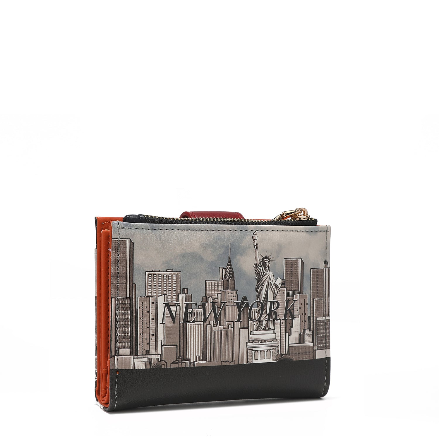 CARTERA DOBLE COMPACTA DE MODA CON BLOQUEO RFID