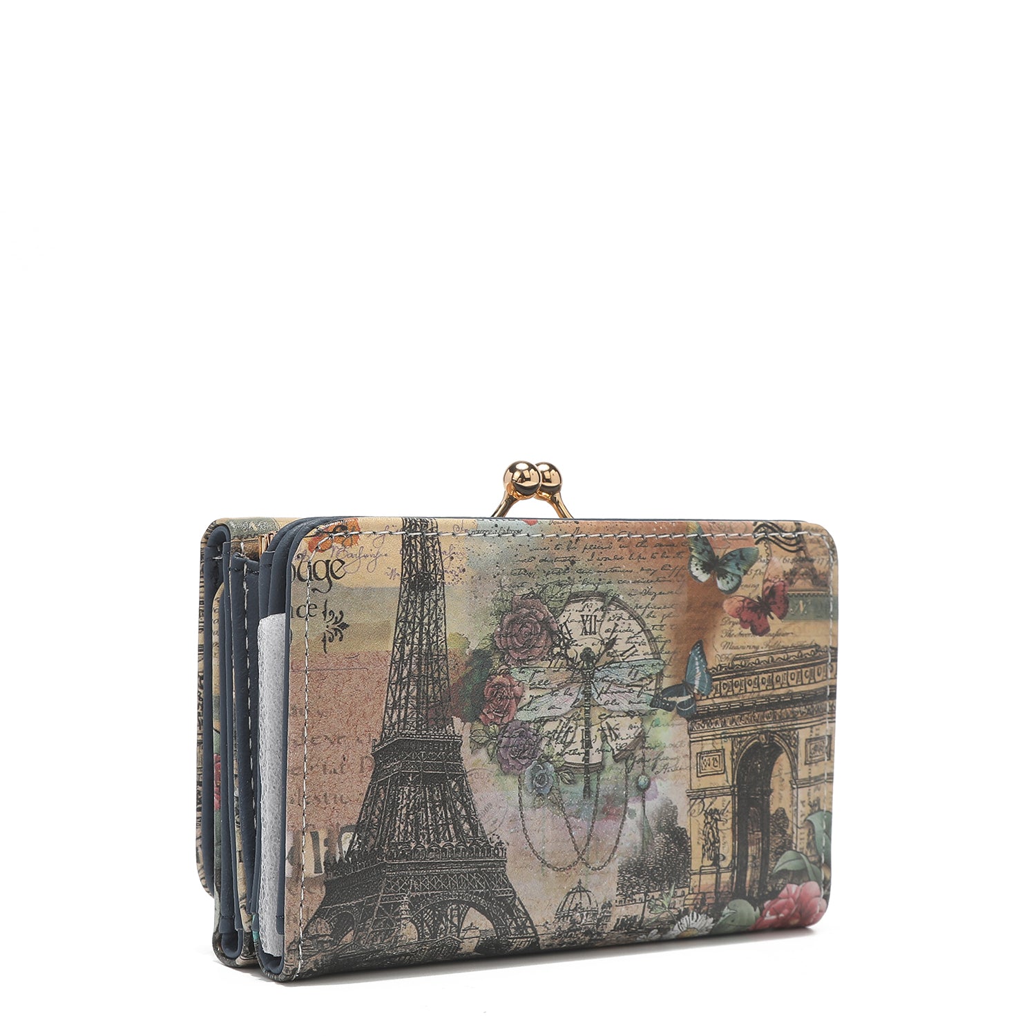 CARTERA TRIPLE COMPACTA DE MODA CON BLOQUEO RFID