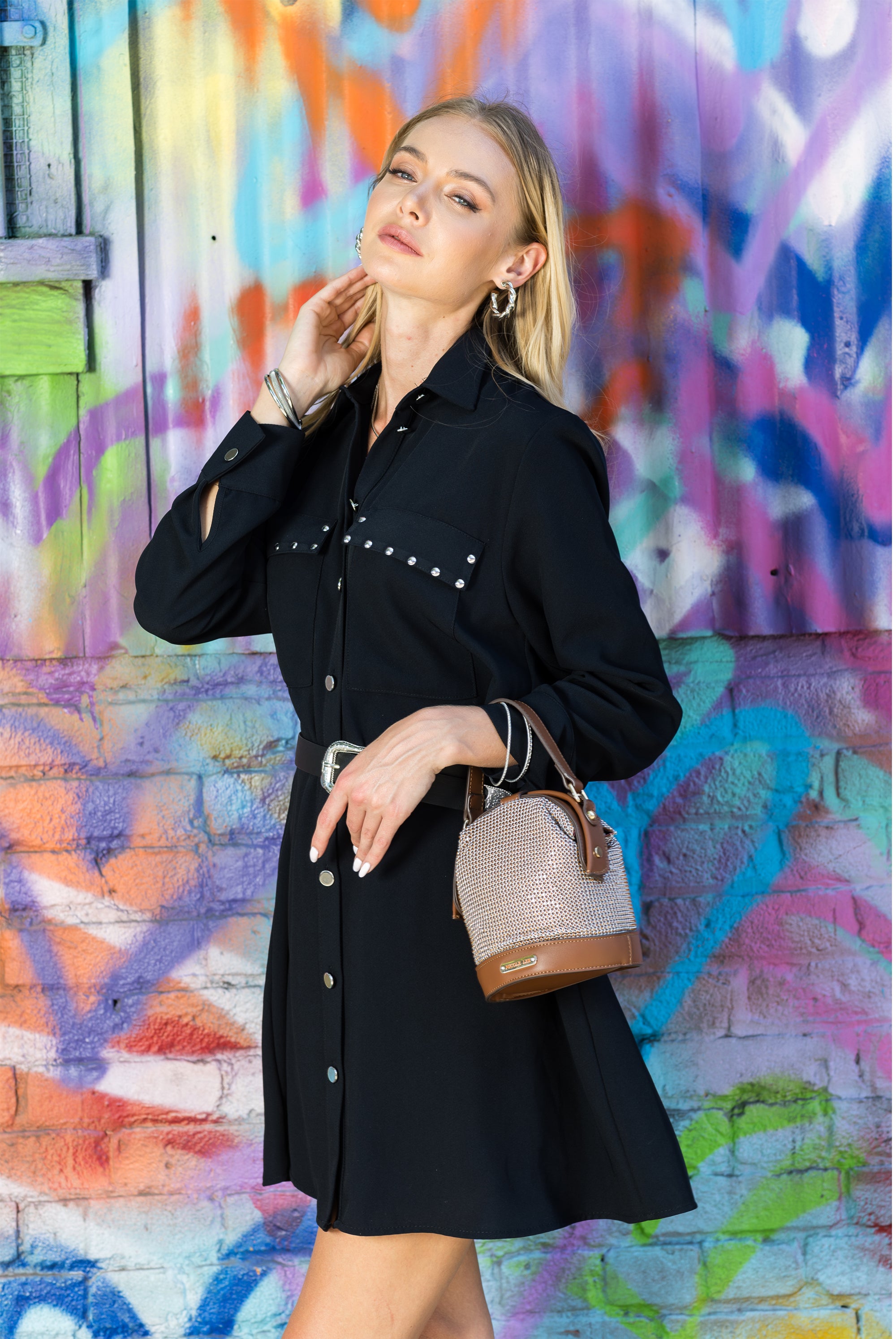 BANDOLERA CON PEDRERIAS "BIANCA"