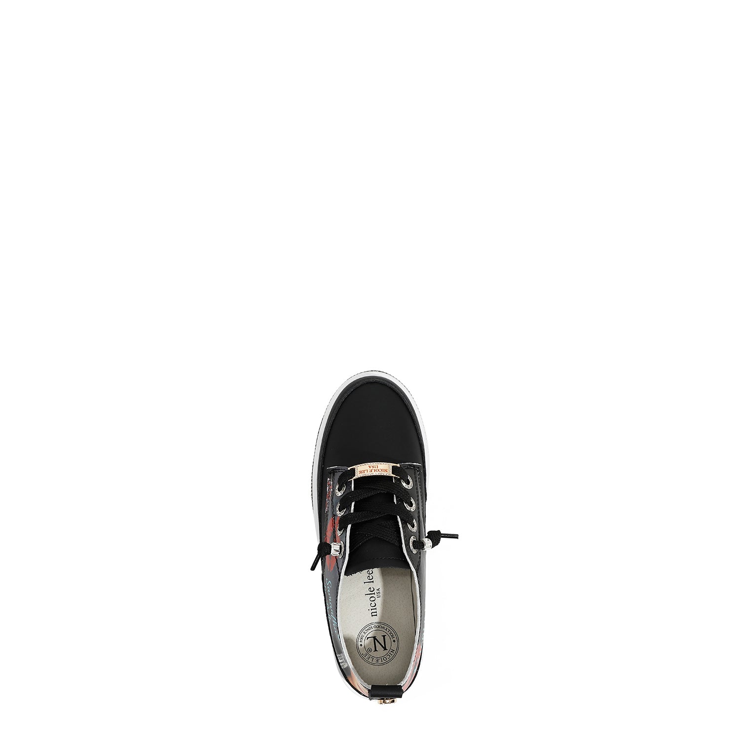 SNEAKER IN PELLE CON PLATEAU E STRASS (<tc>SAMANTHA LA BELLEZA</tc>)