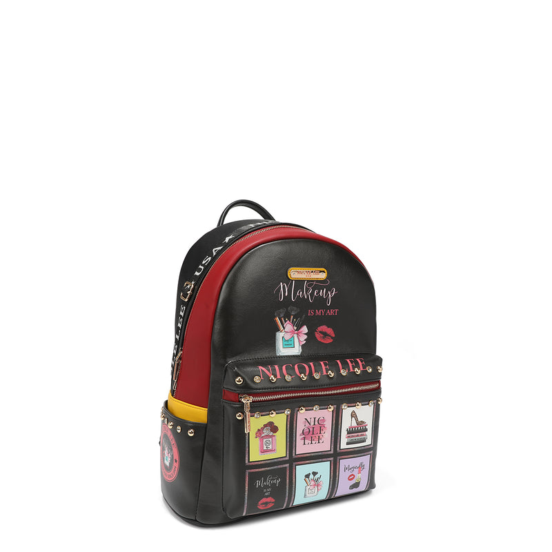 Large computer backpack with USB port for load