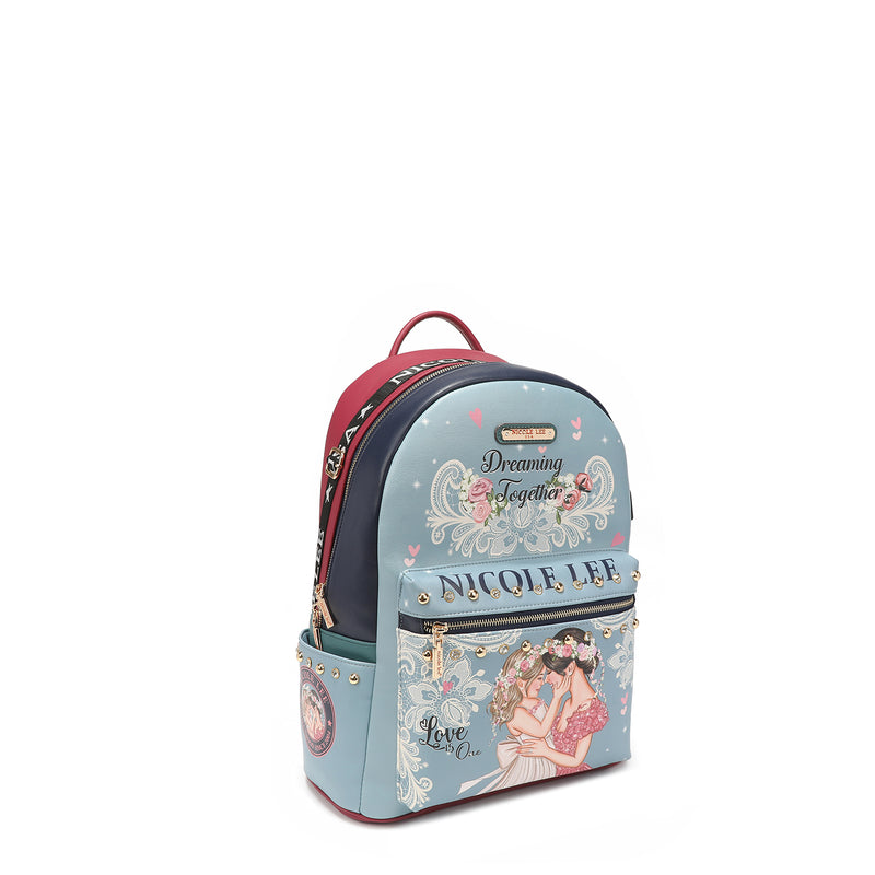 Large computer backpack with USB port for load