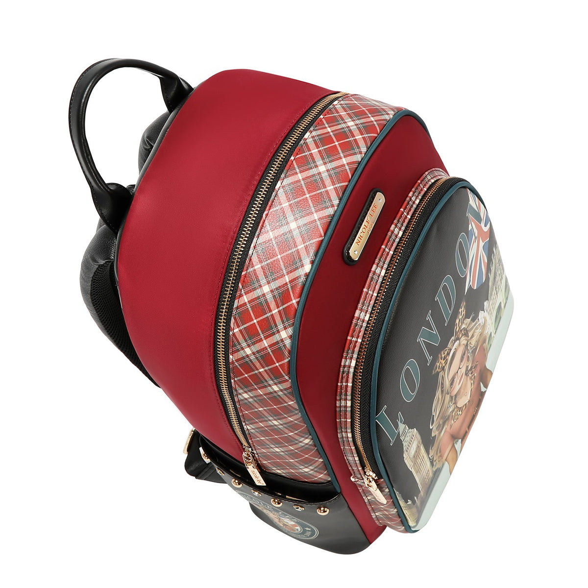 MOCHILA PARA PORTÁTIL CON PUERTO DE CARGA USB (LONDON EYE-NEGRO)
