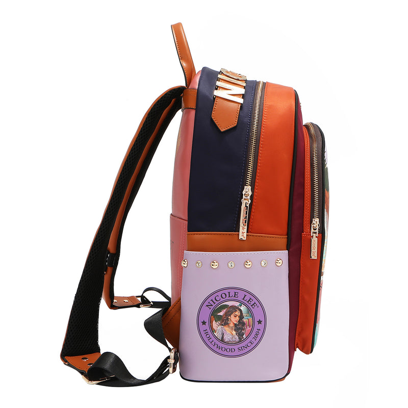 LAPTOP BACKPACK WITH USB CHARGING PORT (<tc>QUEEN CLEOPATRA</tc>)