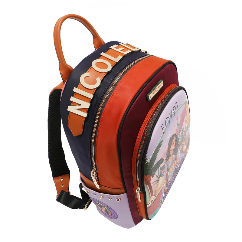 LAPTOP BACKPACK WITH USB CHARGING PORT (<tc>QUEEN CLEOPATRA</tc>)