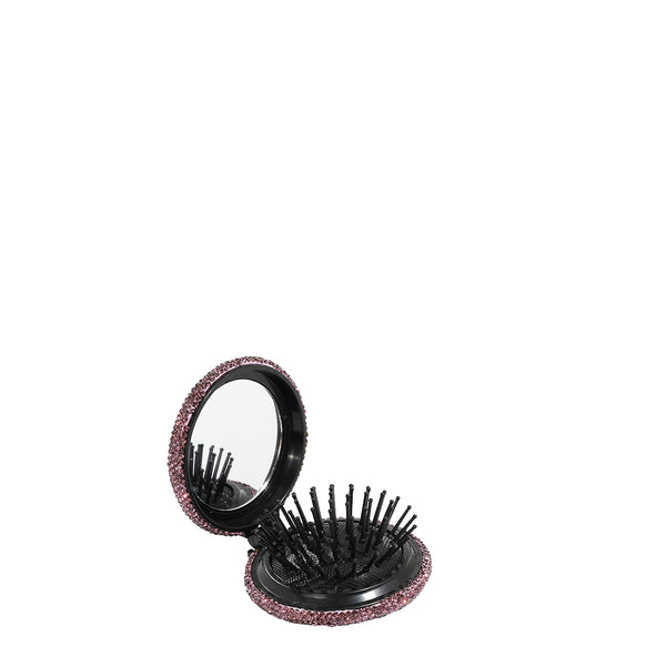 COMPACT MIRROR WITH BRUSH AND RHINESTONE (<tc>QUEEN CLEOPATRA</tc>)