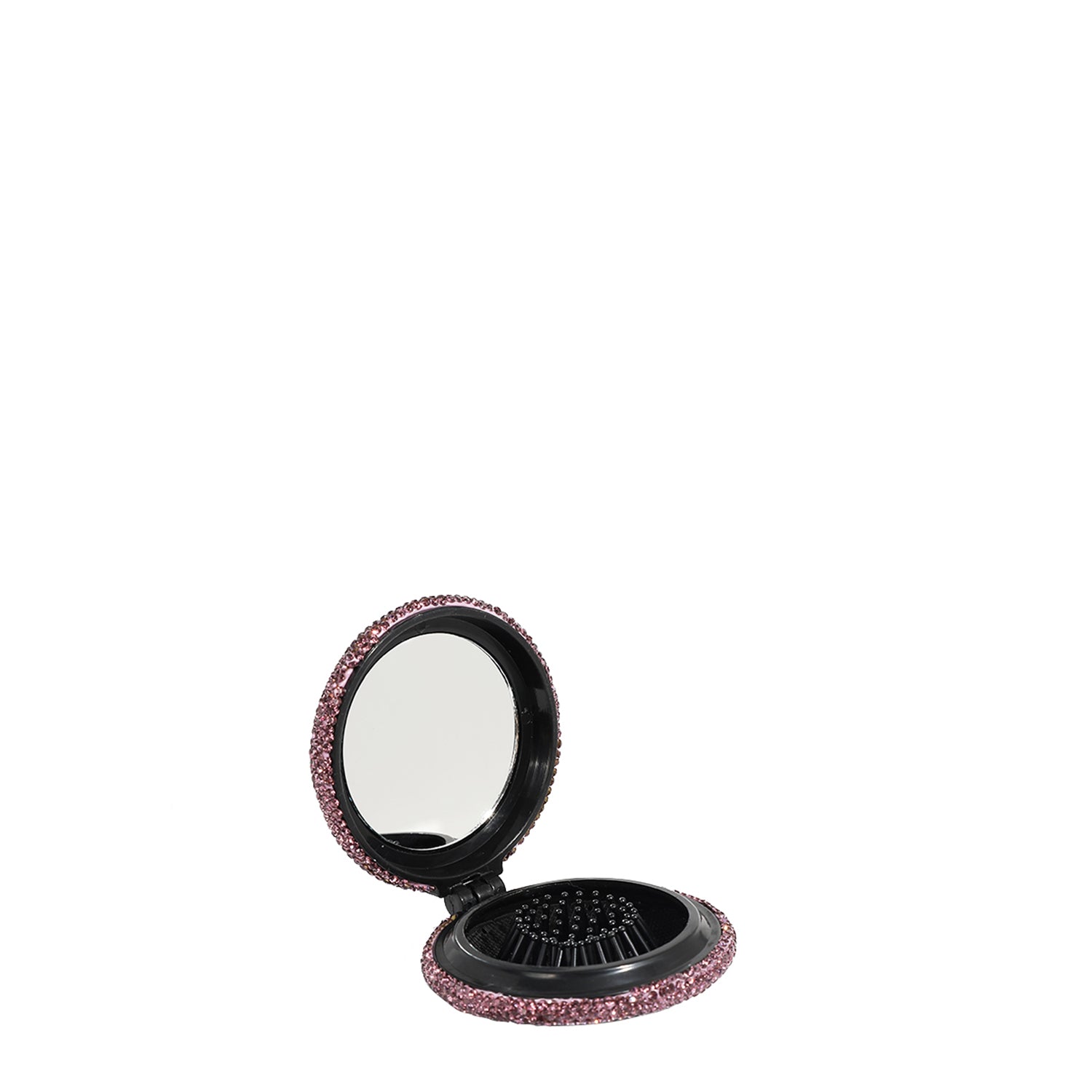 COMPACT MIRROR WITH BRUSH AND RHINESTONE (<tc>QUEEN CLEOPATRA</tc>)