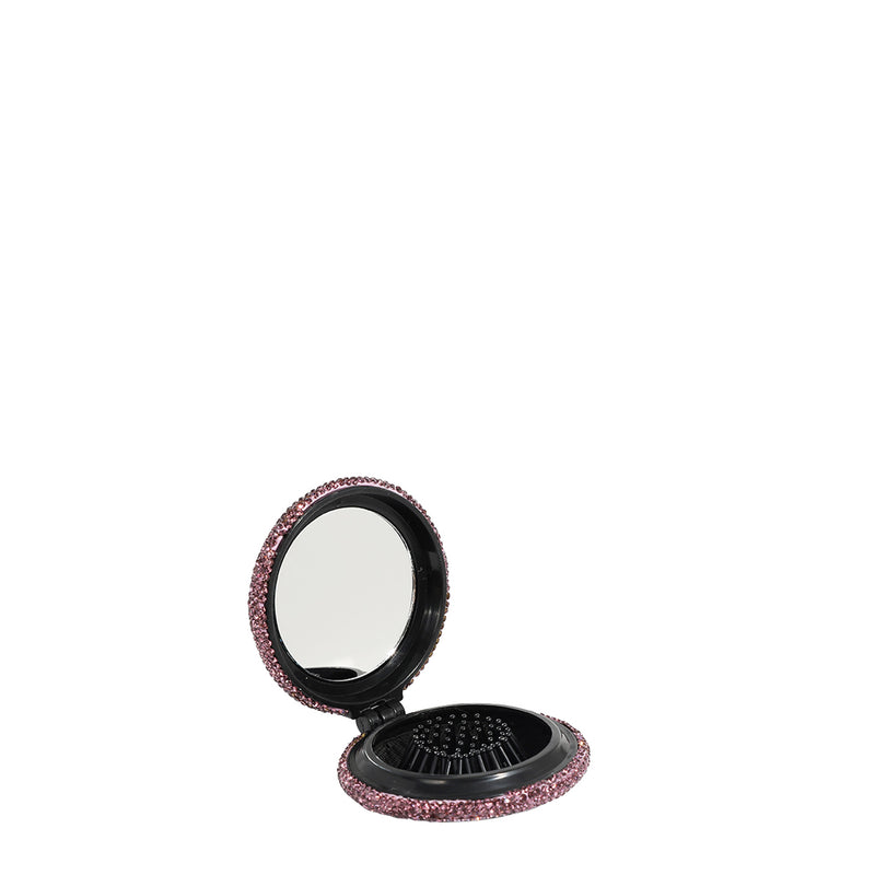COMPACT MIRROR WITH BRUSH AND RHINESTONE (<tc>QUEEN CLEOPATRA</tc>)
