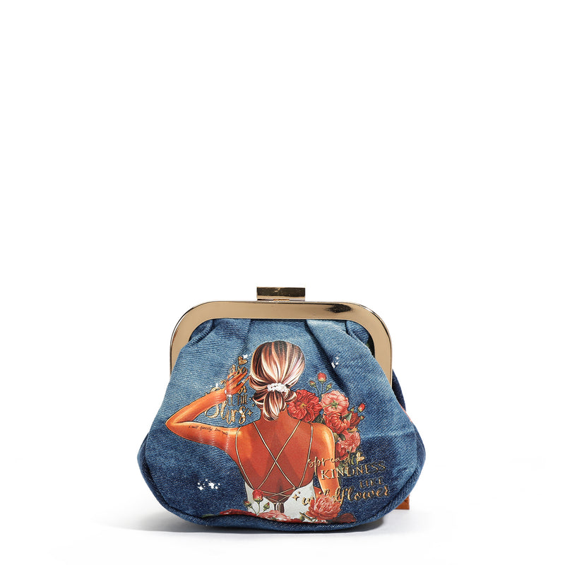 MINI PURSE WITH DENIM STRAP (<tc><tc>Blind Date</tc></tc>)