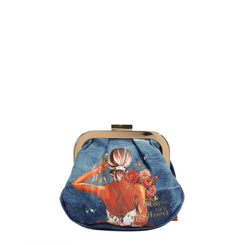 MINI PURSE WITH DENIM STRAP (<tc><tc>Ladies Night Out</tc></tc>)