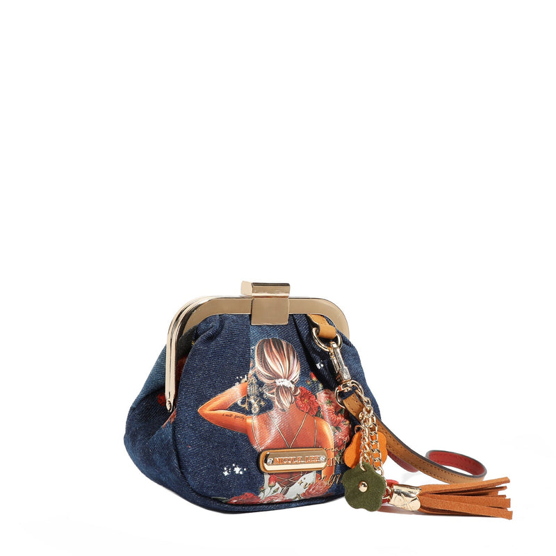 MINI PURSE WITH DENIM STRAP (<tc><tc>Ladies Night Out</tc></tc>)