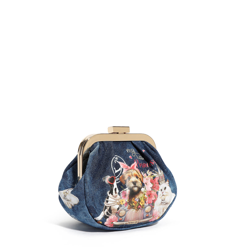 MINI PURSE WITH DENIM STRAP (<tc><tc>Family Yearbook</tc></tc>)