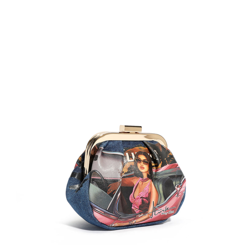 MINI PURSE WITH DENIM STRAP (<tc><tc>Hollywood Drive</tc></tc>)