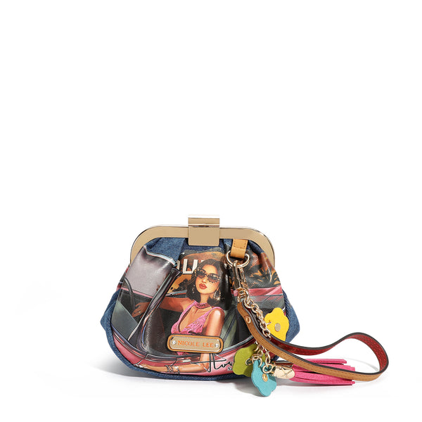 MINI PURSE WITH DENIM STRAP (<tc><tc>Hollywood Drive</tc></tc>)
