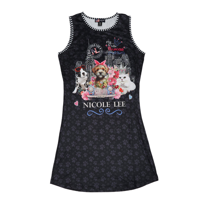 NICOLE LEE STRAP DRESS WITH SPARKLES (<tc>FAMILY YEARBOOK</tc>)