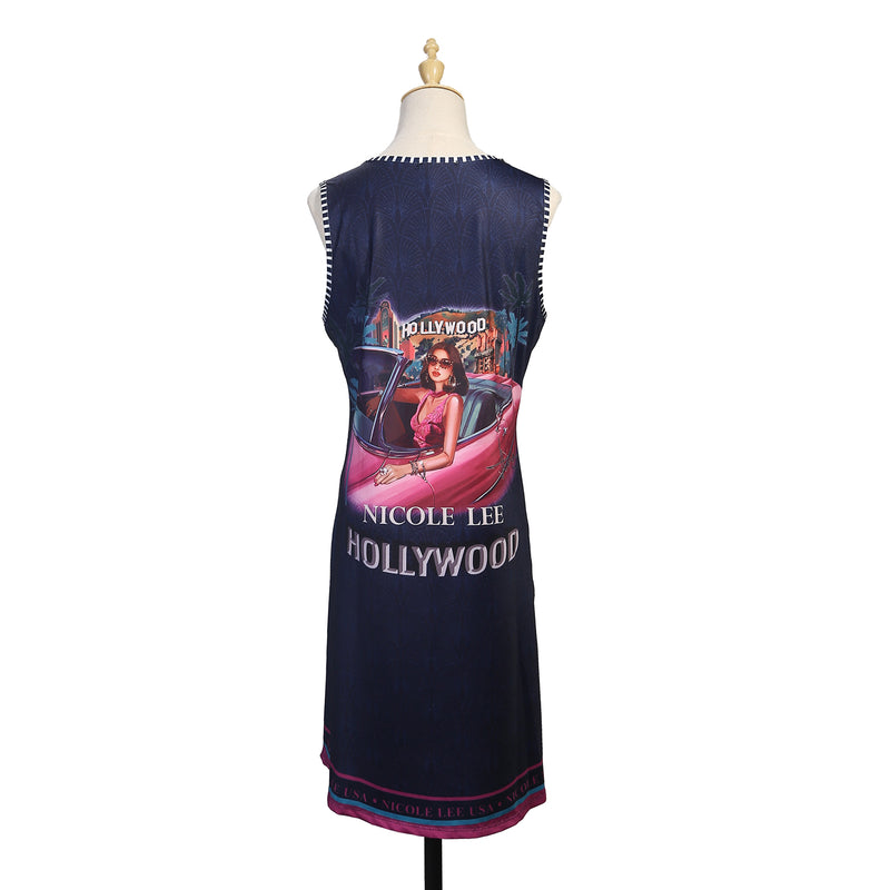 NICOLE LEE STRAP DRESS WITH SPARKLES (<tc>HOLLYWOOD DRIVE</tc>)