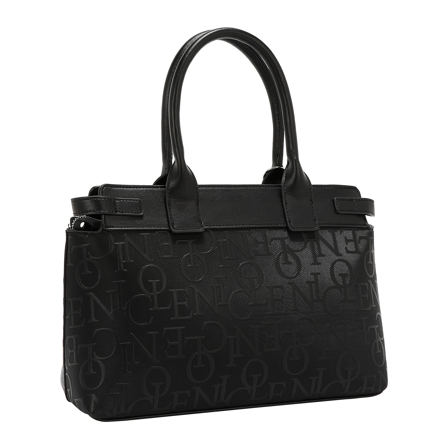BOLSO SATCHEL ELEGANCE EN RELIEVE (NEGRO)