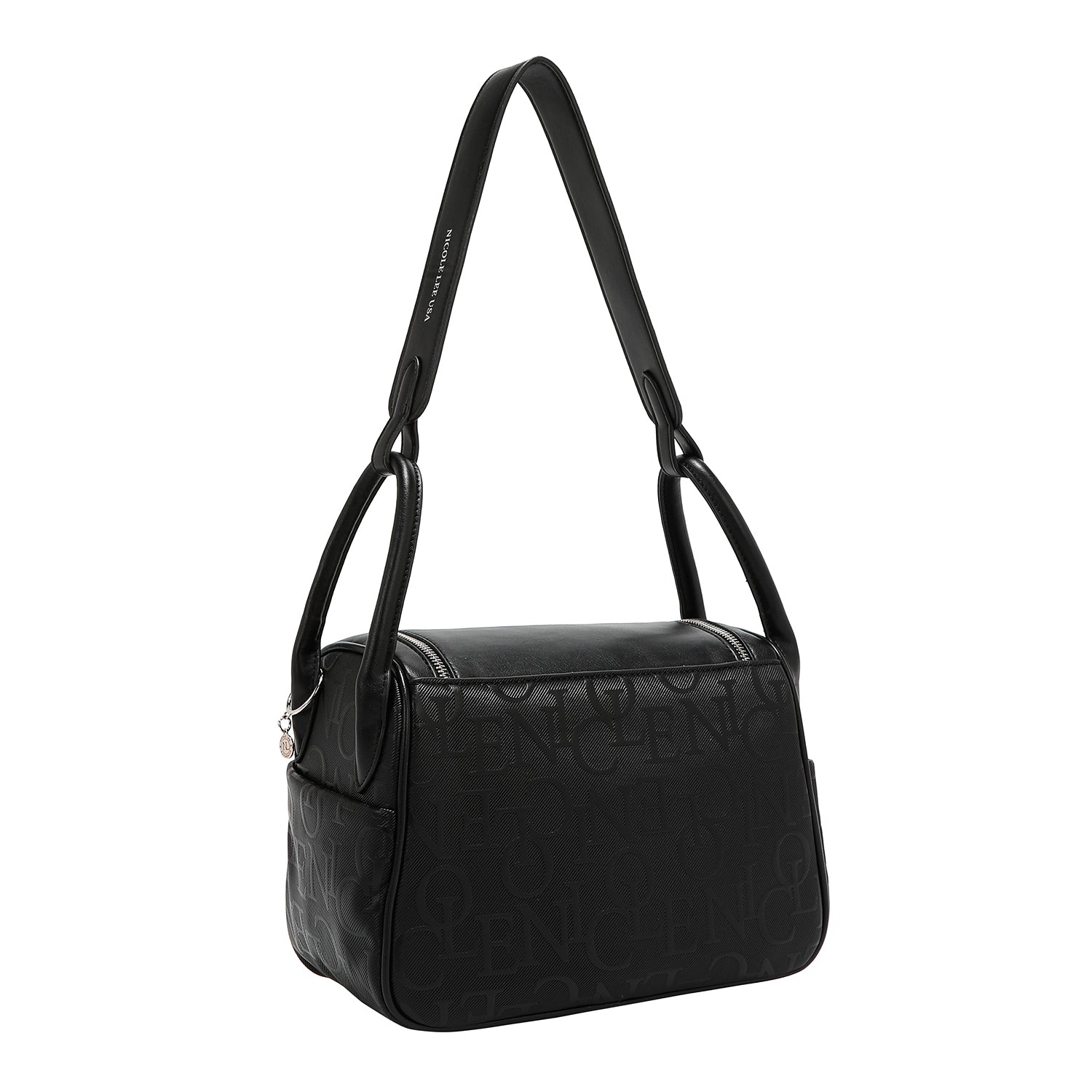 BORSA A TRACOLLA ELEGANCE IN RILIEVO (NERO)