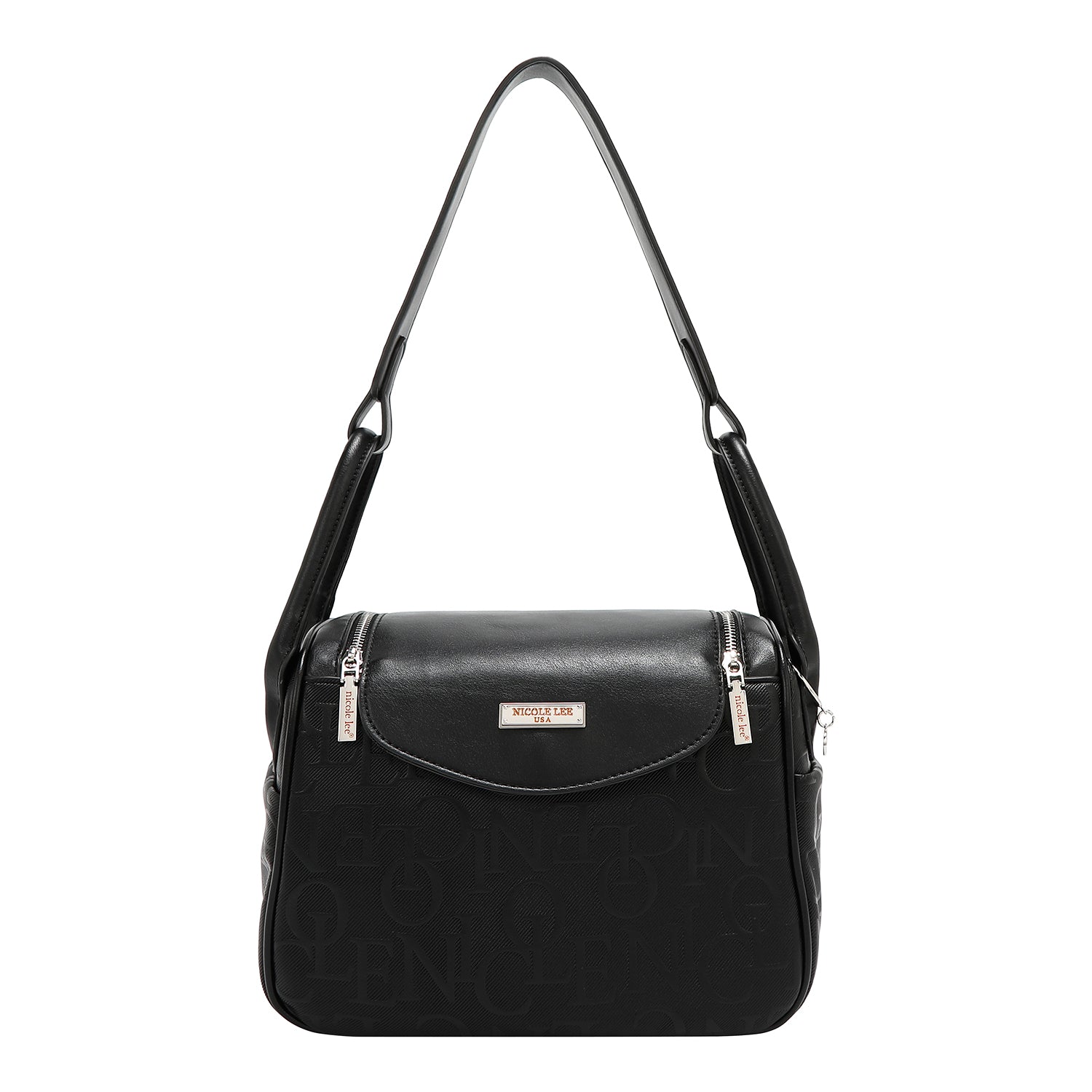 BORSA A TRACOLLA ELEGANCE IN RILIEVO (NERO)
