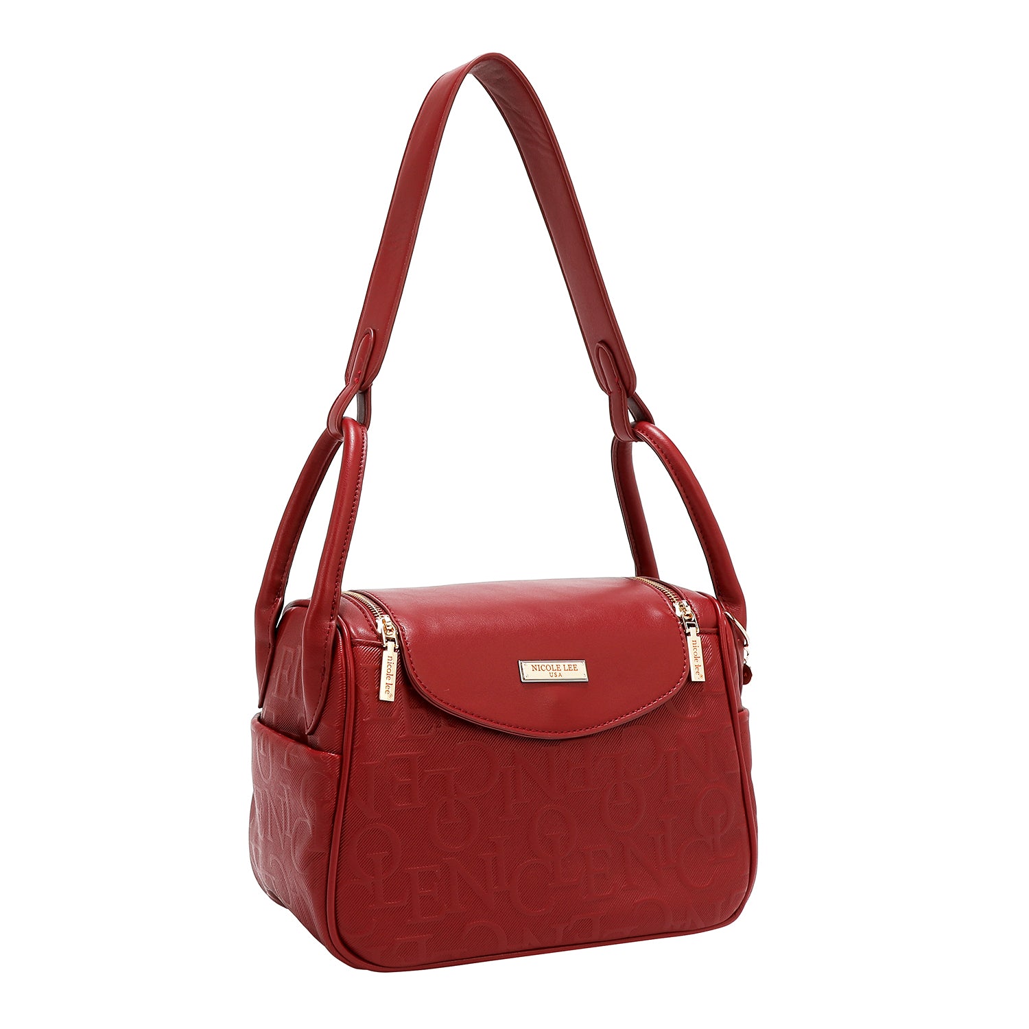ELEGANCE UMHÄNGETASCHE MIT GEPRÄGUNG (ROT)