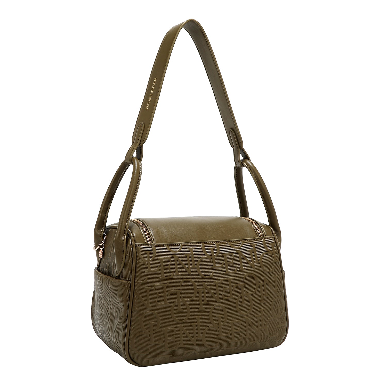 ELEGANCE UMHÄNGETASCHE MIT GEPRÄGUNG (OLIVE)