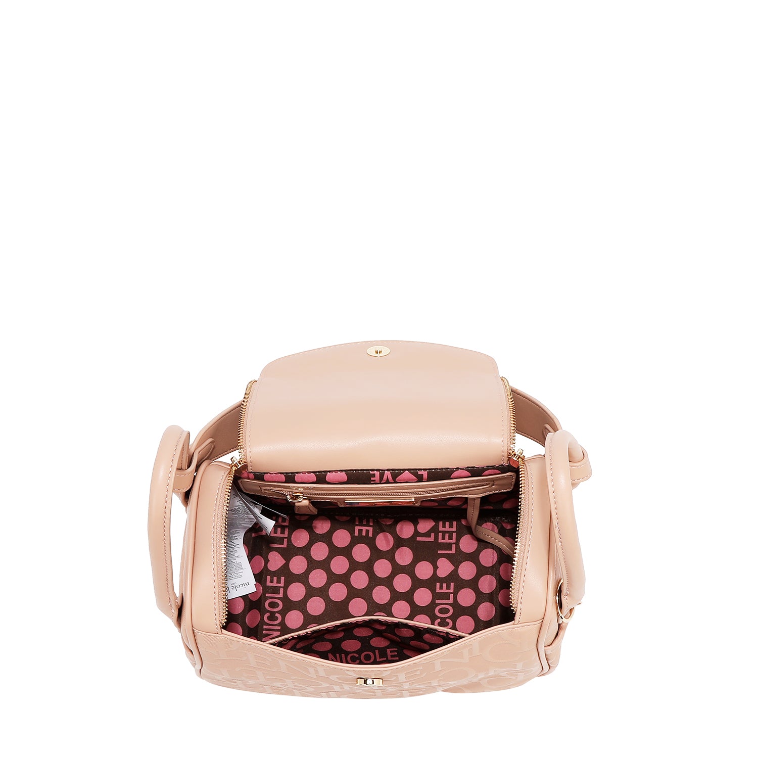BOLSA DE OMBRO ELEGÂNCIA EM RELEVO (MARROM)