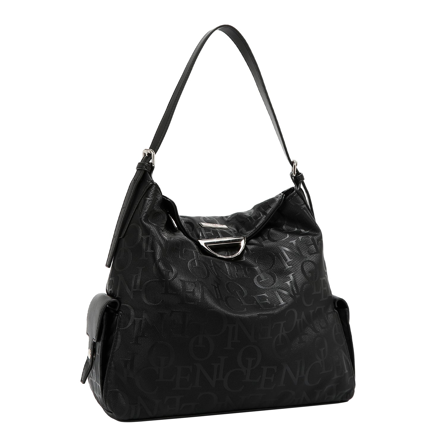 Elegância de alívio de bolsa grande (preto)