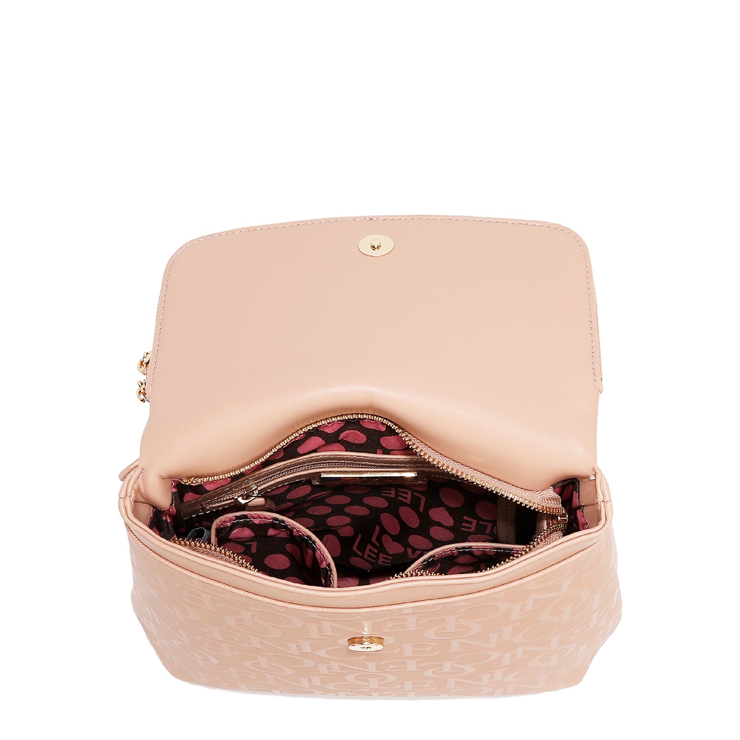 Zaino con flap in sollievo (rosso)