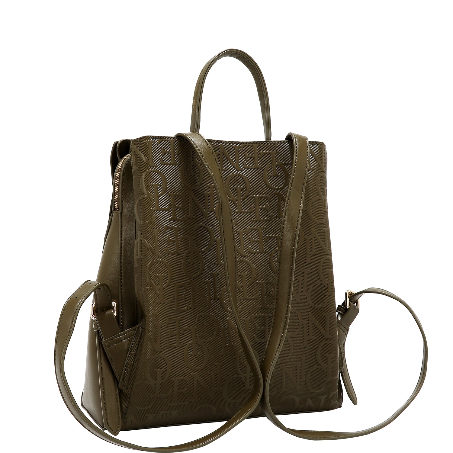 MOCHILA ELEGANCIA EN RELIEVE (OLIVA)