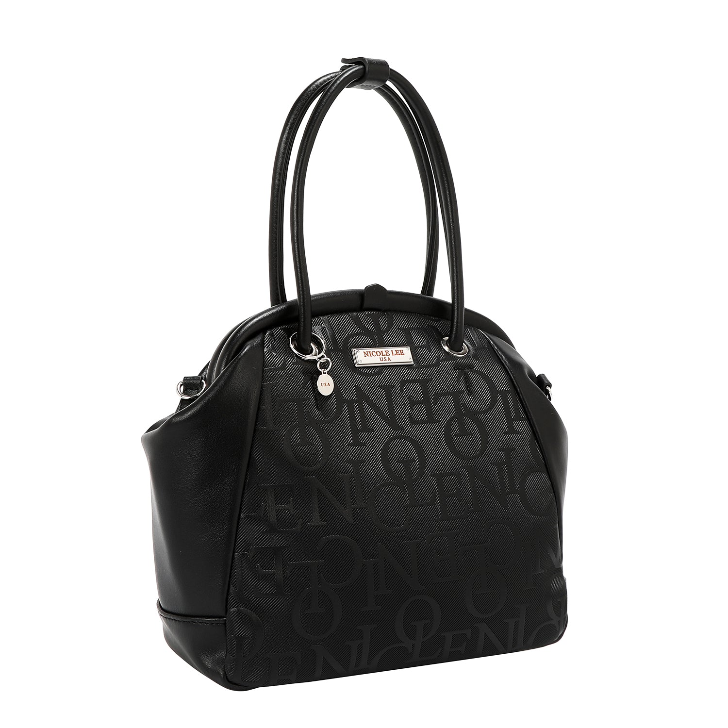 Sac à bandoulière avec cadre de relief élégant (noir)